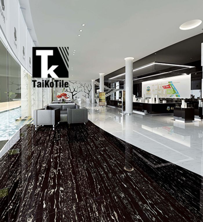 Texture Wall Tiles, Black Tile Flooring Modern Living Room