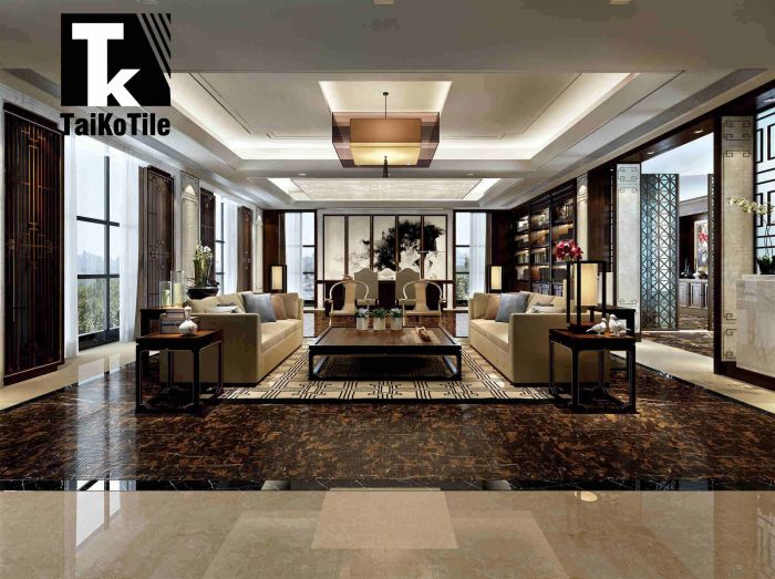 Elegant Tiles For Living Room With, Black Tile Flooring Modern Living Room